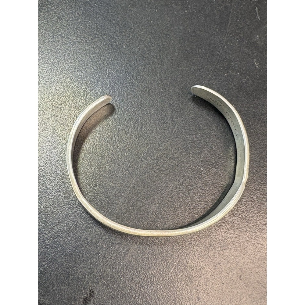 Vintage DARIN BILL NAVAJO NATIVE HEAVY STERLING SILVER 7" CUFF BRACELET 32g - Picture 5 of 6